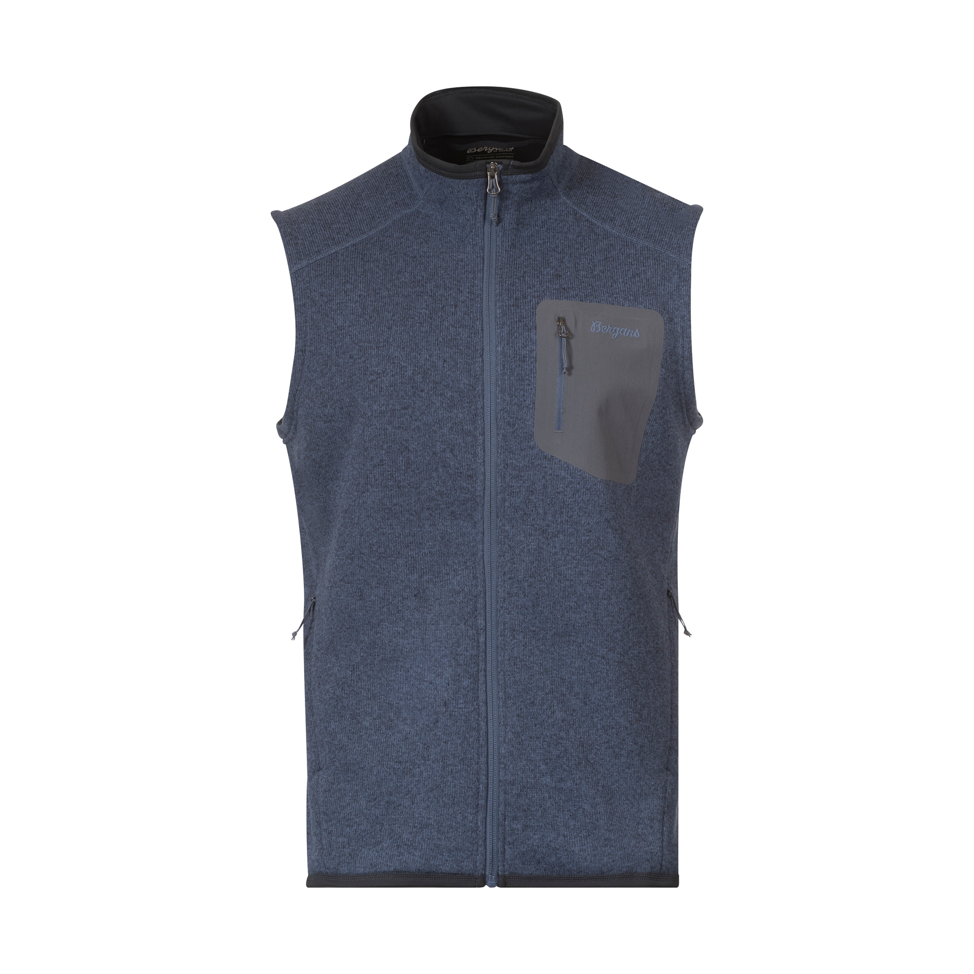 Bergans Kamphaug Knitted Vest Men L Blue