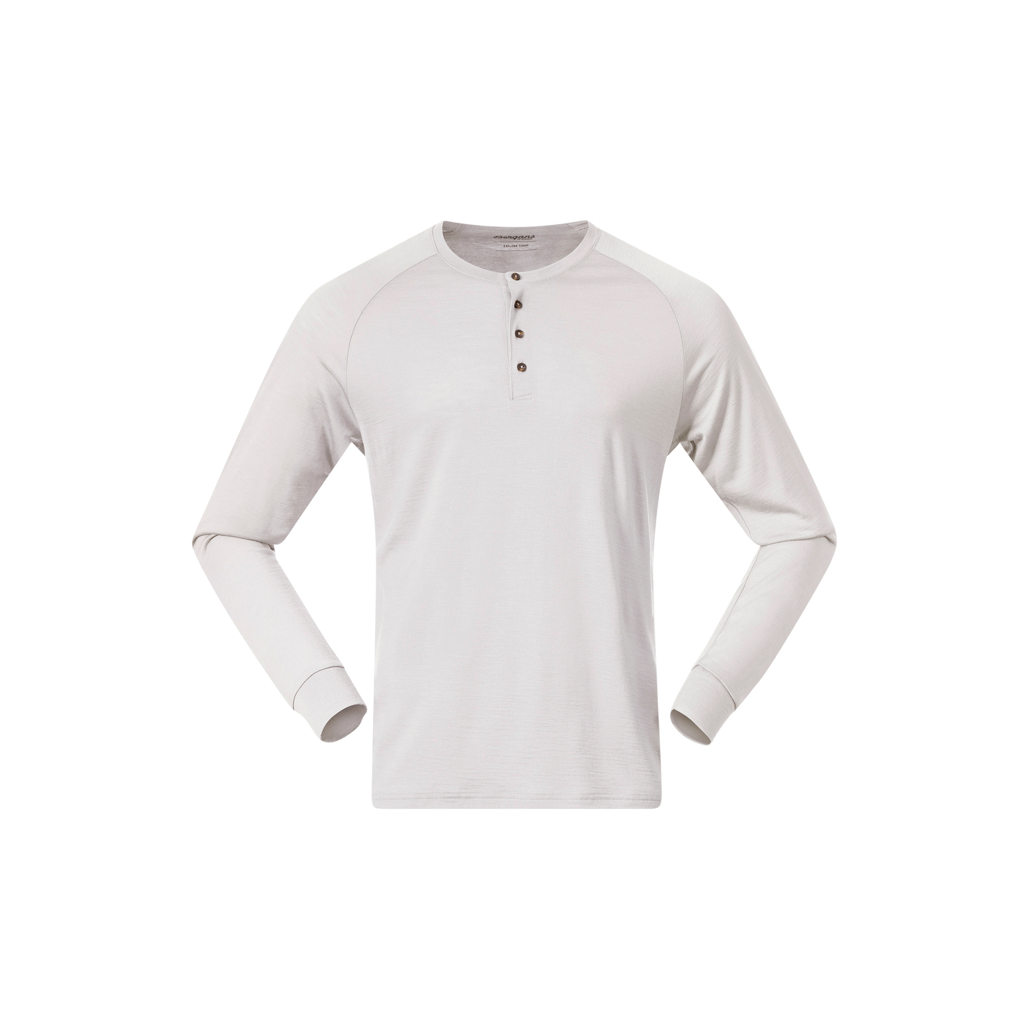 Bergans Lysebu Wool Henley Men L White